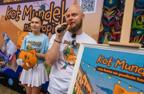 Kot Mundek na tropie - grafika promocyjna